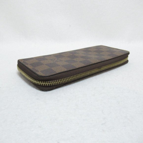 LOUIS VUITTON Portefeuille Clemence Long Wallet Damier Ebene Cerise Used - Picture 3 of 10
